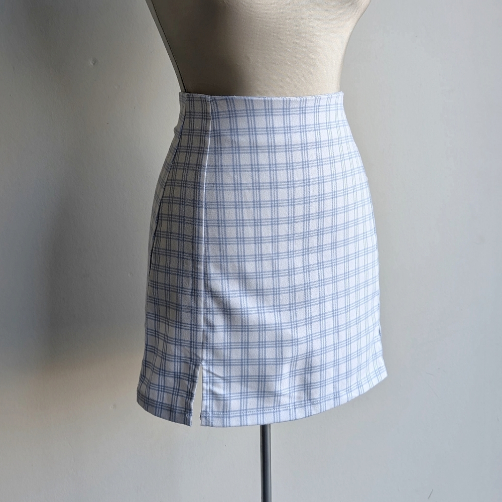 John Galt Brandy Melville Plaid Mini Skirt